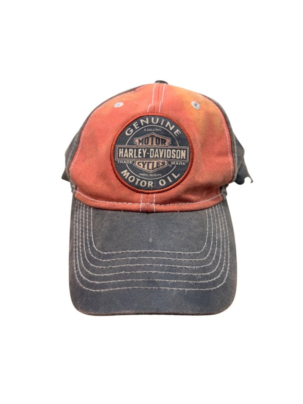 Harley Davidson Museum Milwaukee WI Genuine Motor Oil Hat Distressed Strapback